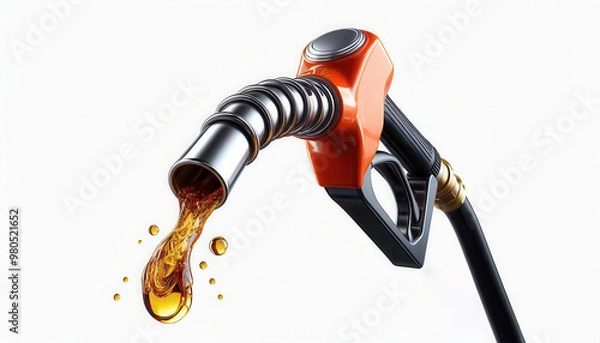 Obraz fuel pump on white background