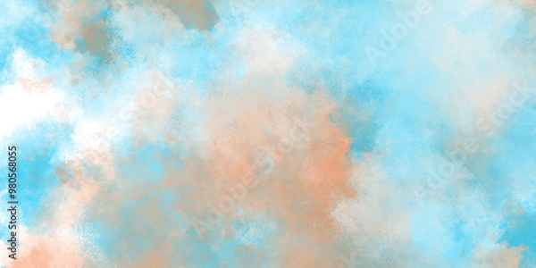 Fototapeta amazing colorful abstract texture of soft watercolor, watercolor paper texture background, Colorful watercolor art splashed background, grunge Texture of a lightly sized watercolor paper.