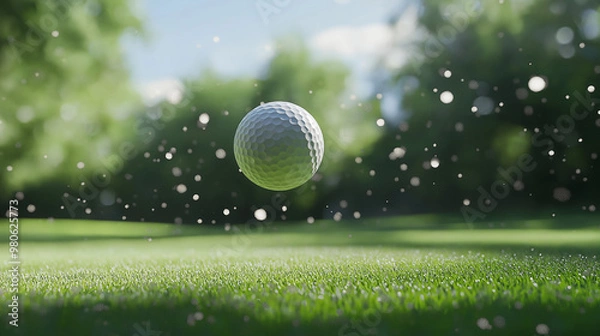 Obraz golf ball on grass