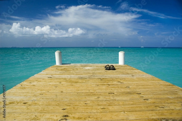 Obraz przystań w zatoce