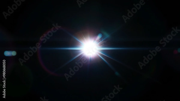 Fototapeta  Light over black background. Easy to add overlay or screen filter over photos