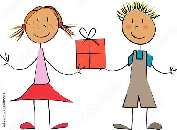 Obraz enfants cadeau