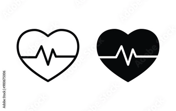 Fototapeta Heart Pulse icon