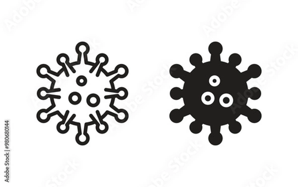 Obraz corona virus icon, virus icon vector
