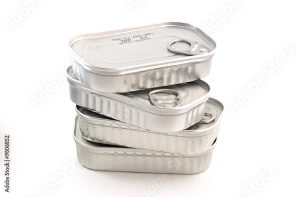 Fototapeta Monton de latas