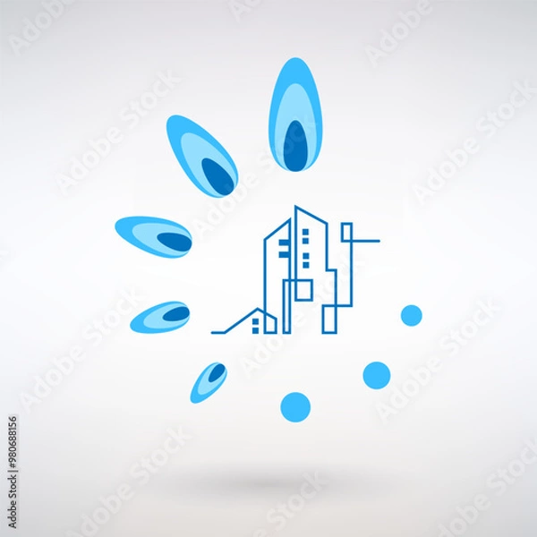 Obraz Symbol of Gasification in Cities