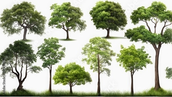 Fototapeta tree isolated on white background