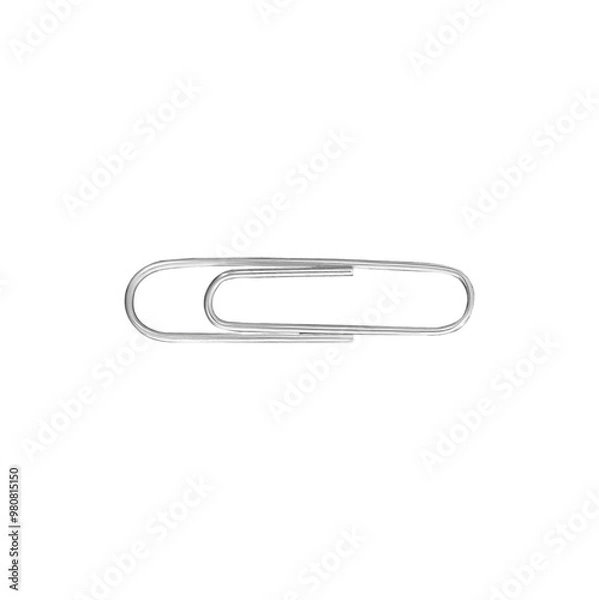 Fototapeta paper clip isolated transparent background