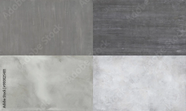 Fototapeta Creative patchwork pattern stone ceramic wallpaper design. White marble