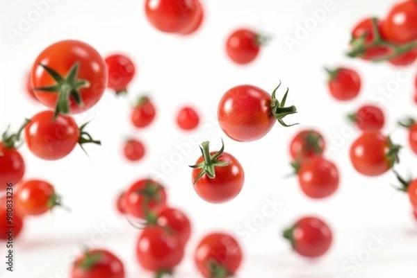 Obraz Tomatos tomatoes vegetables background.