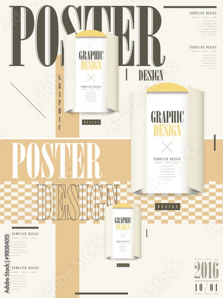 Fototapeta modern poster template