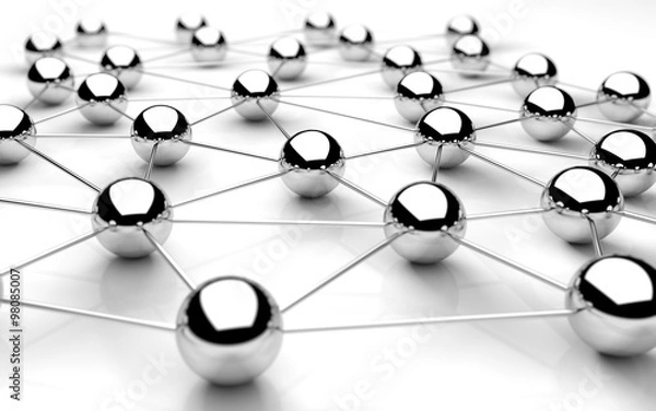 Fototapeta Network / 3d Balls / Concept