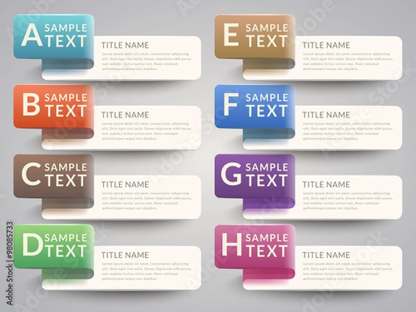 Fototapeta simplicity infographic template