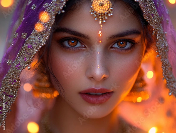 Obraz Diwali Elegance: A Glowing Moment of Serenity