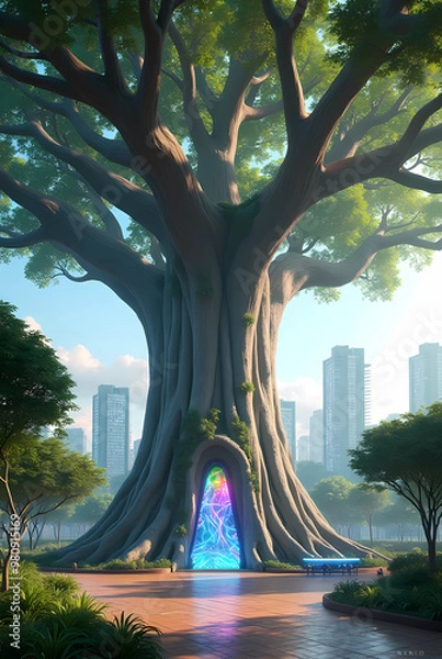 Obraz a tree in the park