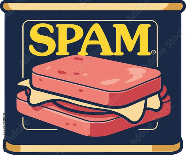 Obraz 스팸 통조림 햄 클립아트 일러스트레이션
