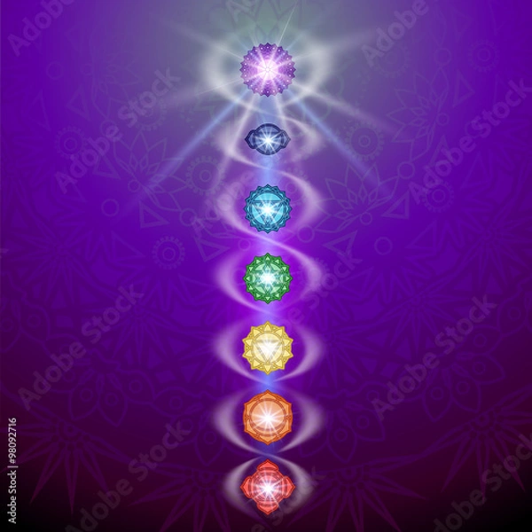 Fototapeta Chakra and Kundalin
