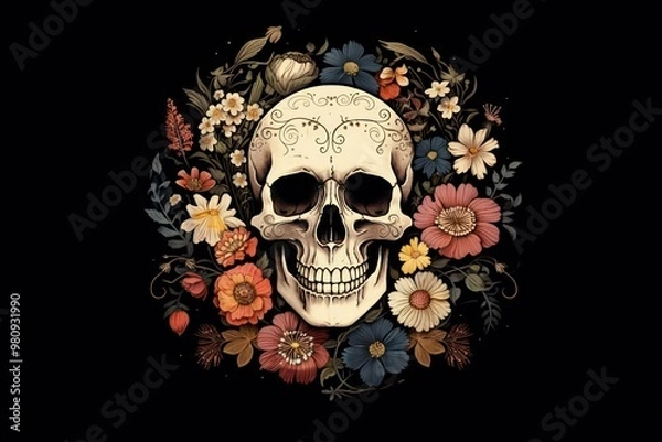 Obraz Flower pattern plant accessories.