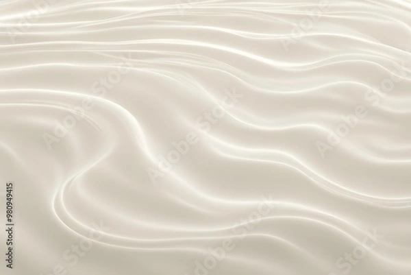 Obraz A soft ivory water ripple background creating a light calming effect, AI Generated