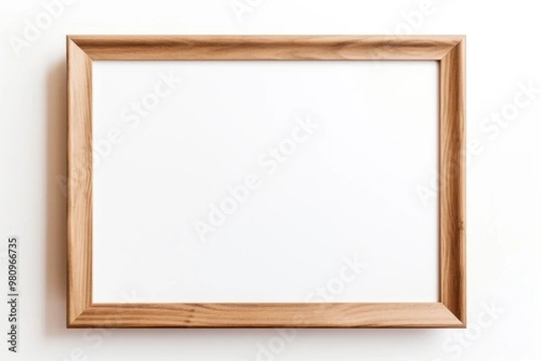 Obraz Wood backgrounds frame white background.