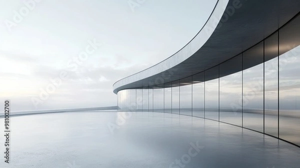 Fototapeta Modern Architecture with Panoramic Views