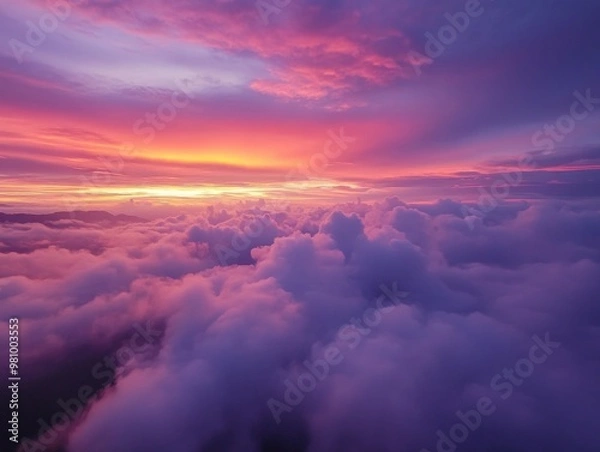 Obraz Clouds and Sunset