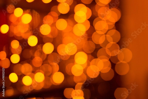 Obraz Orange lights in dark background