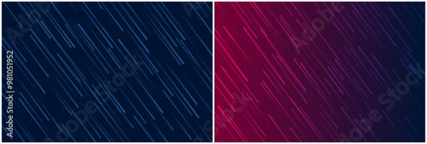 Obraz Abstract Blue Line Background Design