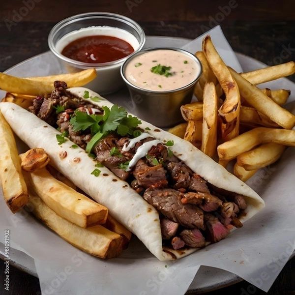 Obraz Beef delicious Shawarma