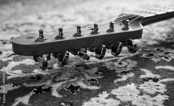 Obraz close up of an iconic electric guitar