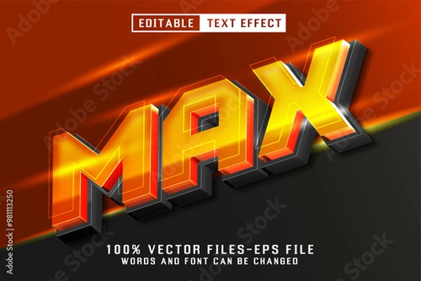 Obraz Max Editable Text Effect