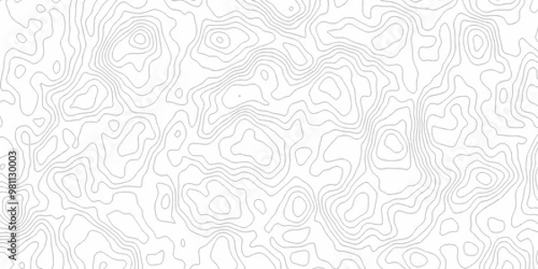 Obraz Topographic map in contour line light topographic topo contour map and ocean topographic line map. Natural printing illustrations of maps.