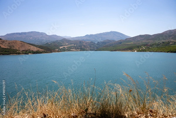 Obraz dam lake in create