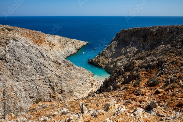 Obraz bay in crete to swim