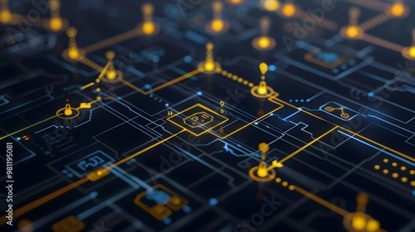 Obraz Design a technical diagram with end-to-end encryption, user access rights, and audit logs for a virtual private network
