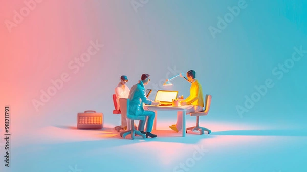 Fototapeta technology poster