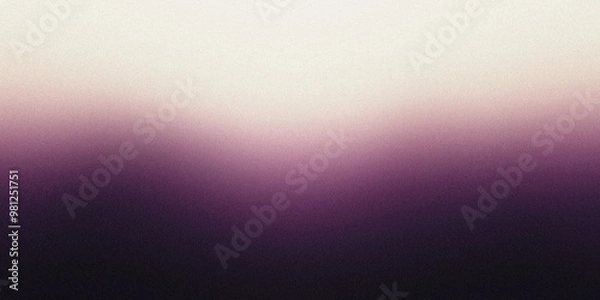 Fototapeta Gradient background with rich aubergine and light cream tones, noise texture effect