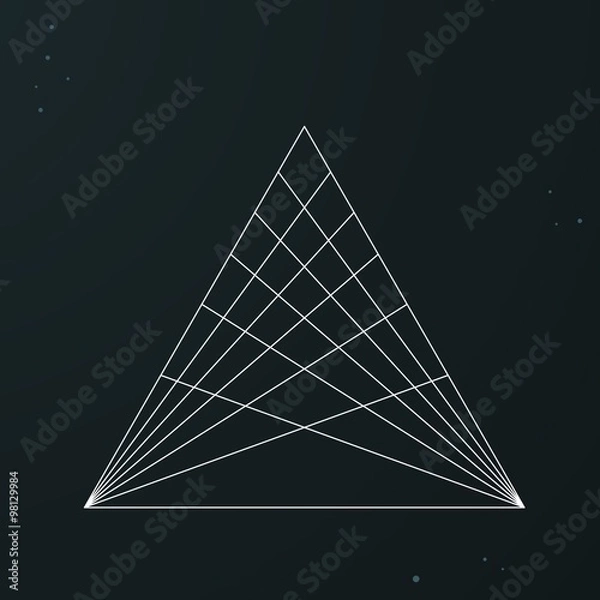 Fototapeta sacred and abstract Geometric symbol. vector