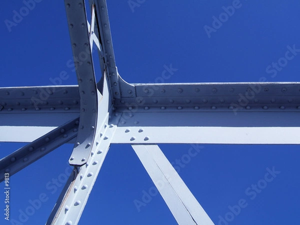 Fototapeta Structure en acier d'un pont