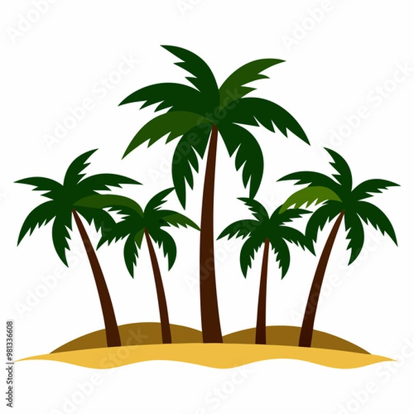 Obraz palm tree illustration