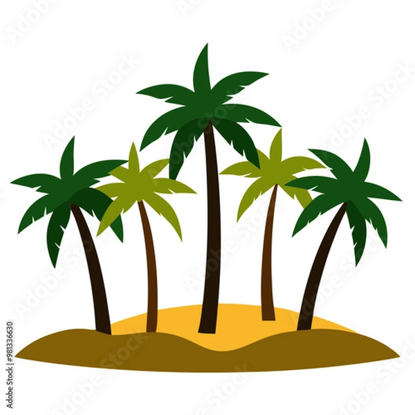 Obraz palm tree on the beach