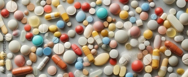 Fototapeta The Assortment of Colorful Pills