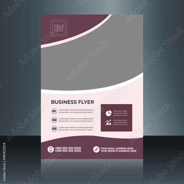 Obraz Modern Business flyer Design template 