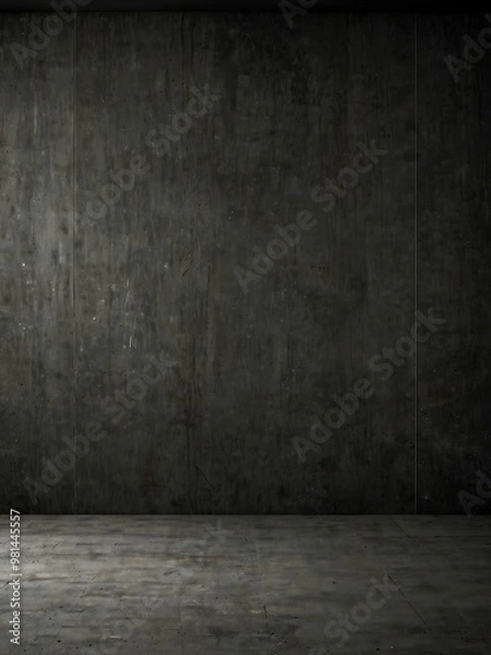 Fototapeta Grunge wall with dark grey stone textures and concrete background.