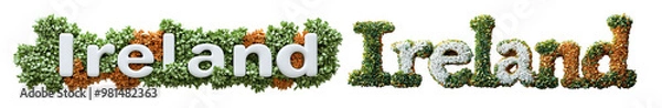 Fototapeta Ireland is beautifully represented with vibrant greenery and colors. 