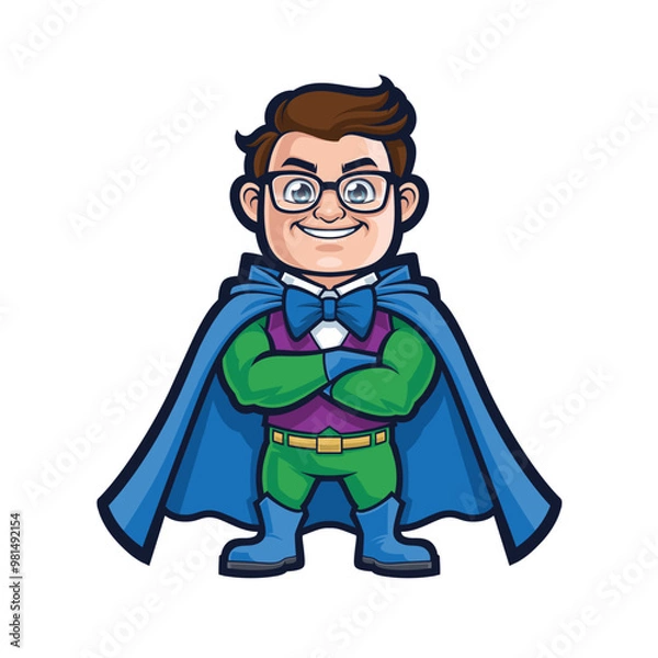 Obraz Nerd Superhero