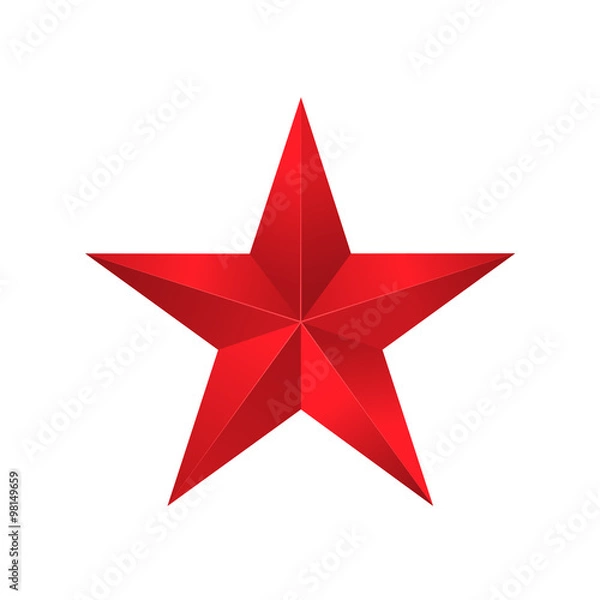 Obraz Red star sign