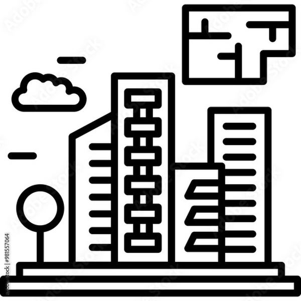 Obraz Urban Planning icon