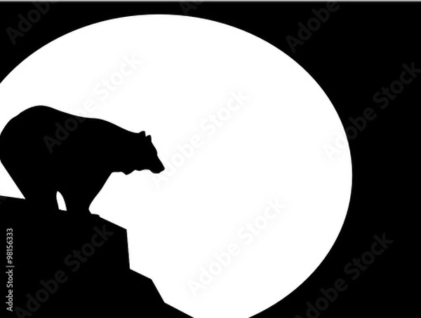 Obraz bear moon 