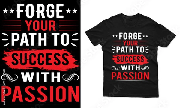 Obraz Motivational t-shirt design
